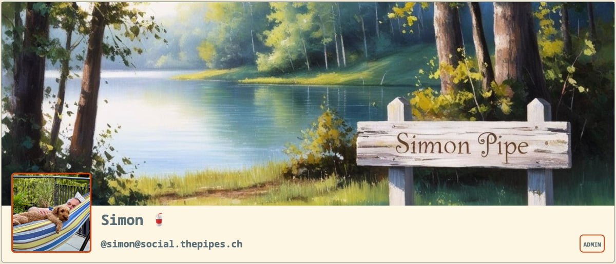 Man sieht den Header-Bereich meines GoToSocial-Profils